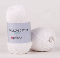 Coton Phildar Phil Love Coton Réf 118 Blanc 