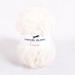 Laine Cheval Blanc Louve Réf Naturel  016