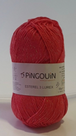 Laine Pingouin Coton Esterel 3 Lurex Rf Rouge 