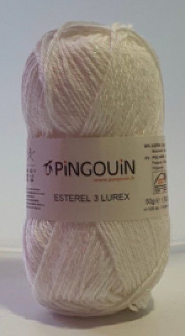 Laine Pingouin Coton Esterel 3 Lurex Aig 2,5/3